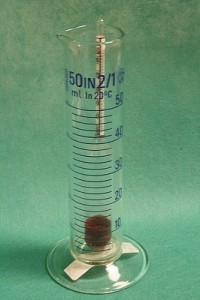 Messzylinder mit Urometer