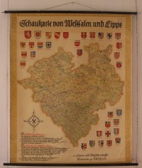 Schaukarte von Westfalen und Lippe