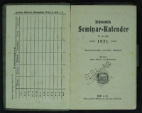 Schroedels Seminar-Kalender für das Jahr 1921