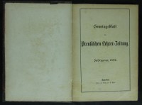 Sonntagsblatt der Preußischen Lehrer-Zeitung Jg. 1882